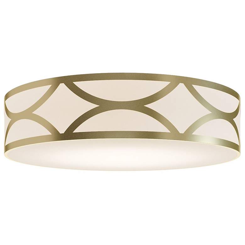 Image 1 Lake 30" Wide Gold Drum Ceiling Light