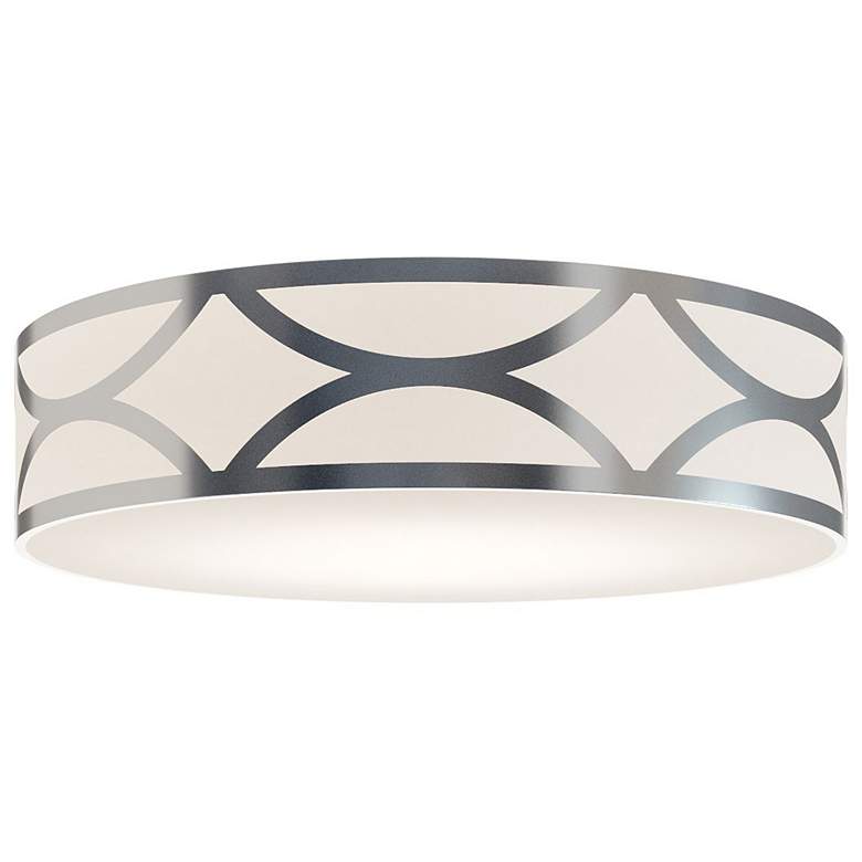 Image 1 Lake 30" Wide Painted Nickel LED Flush Mount