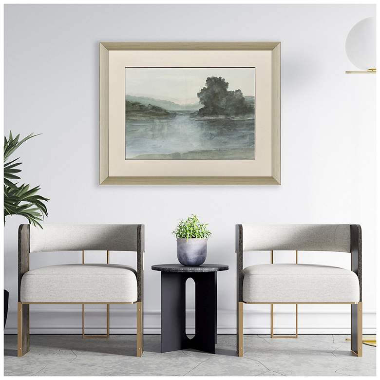 Image 4 Lake at Twilight II 39"W x 31"H Framed Art more views