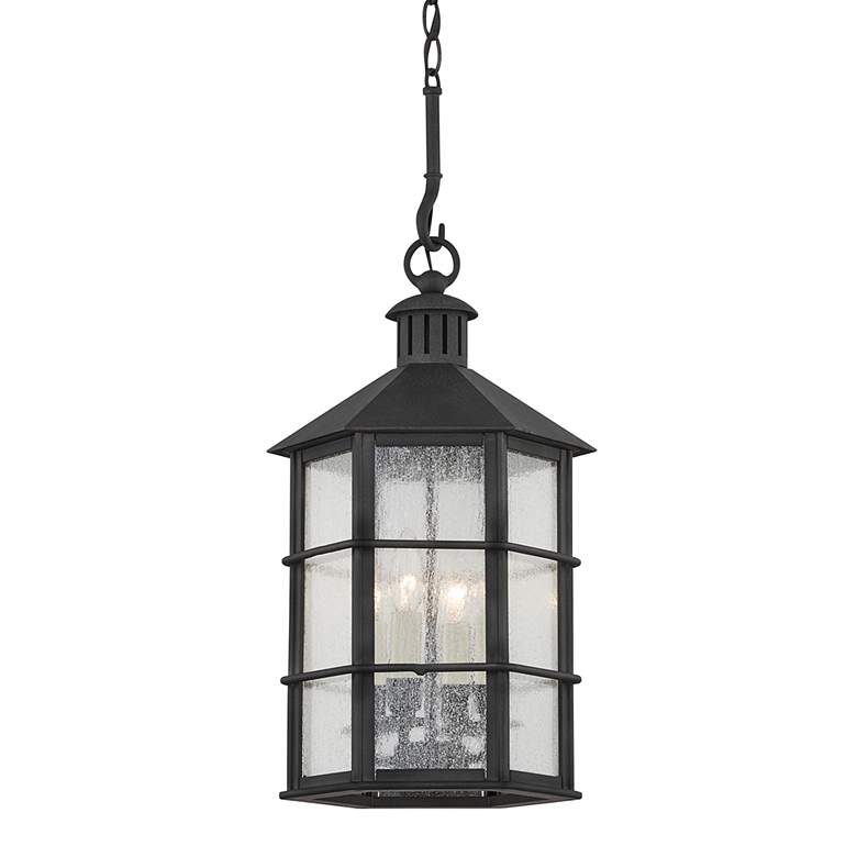 Image 1 Lake County 25 3/4" High French Iron Lantern Hanging Light