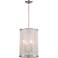 Lake Frost 12" Wide White Etched Glass 4-Light Mini Pendant
