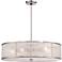 Lake Frost 26" Wide 5-Light White Etched Glass Pendant