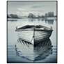 Lake It Easy 50" High Framed Canvas Wall Art