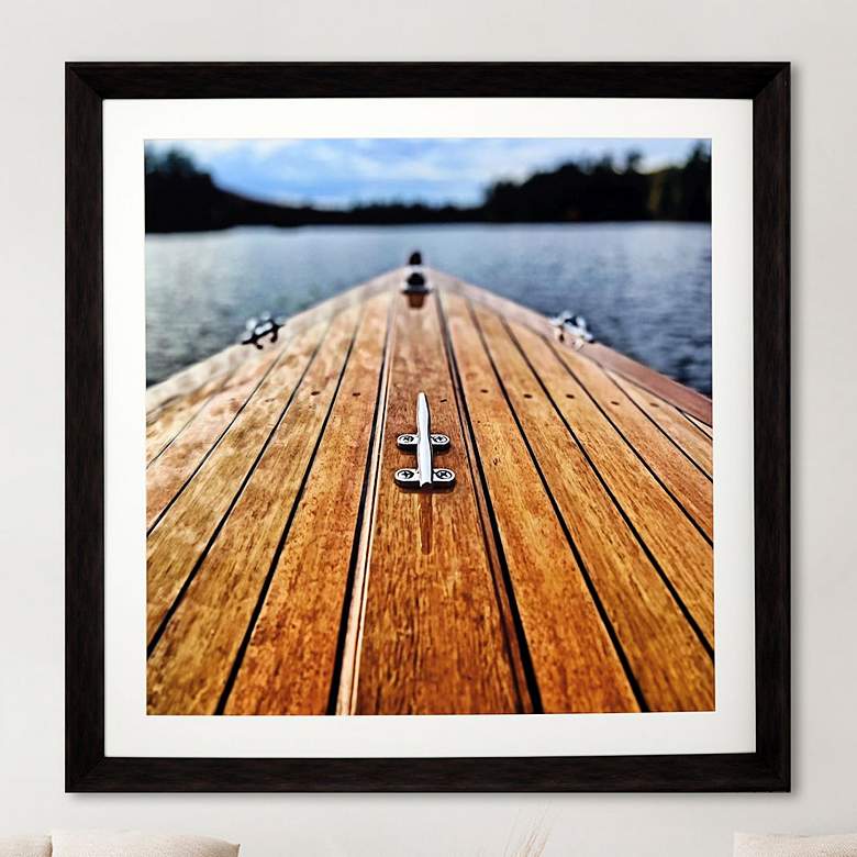 Image 2 Lake Life I 43" Square Exclusive Giclee Framed Wall Art
