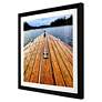 Lake Life I 43" Square Exclusive Giclee Framed Wall Art in scene