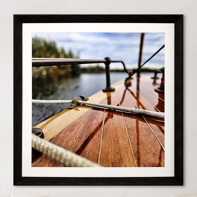 Image 2 Lake Life II 43" Square Exclusive Giclee Framed Wall Art