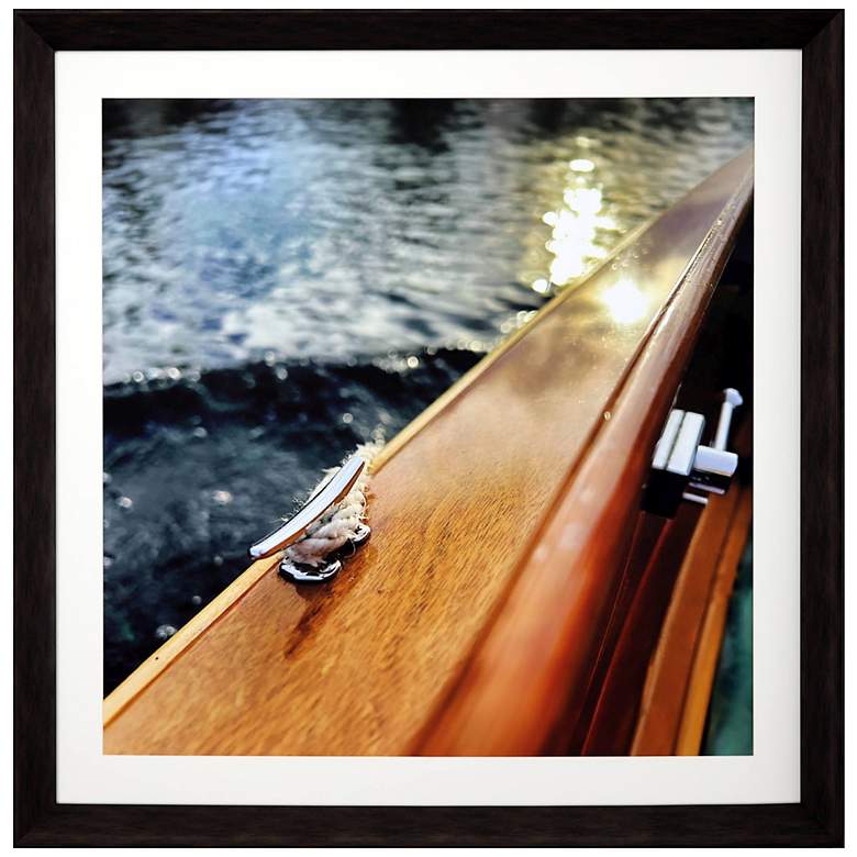Image 3 Lake Life IV 43" Square Exclusive Giclee Framed Wall Art