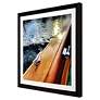Lake Life IV 43" Square Exclusive Giclee Framed Wall Art in scene