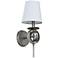 Lake Shore Compass 17" High Satin Pewter Wall Sconce