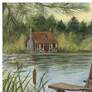 Lake Time 40" Wide All-Weather Outdoor Canvas Wall Art