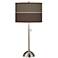 Lakebed Set Giclee Brushed Nickel Table Lamp