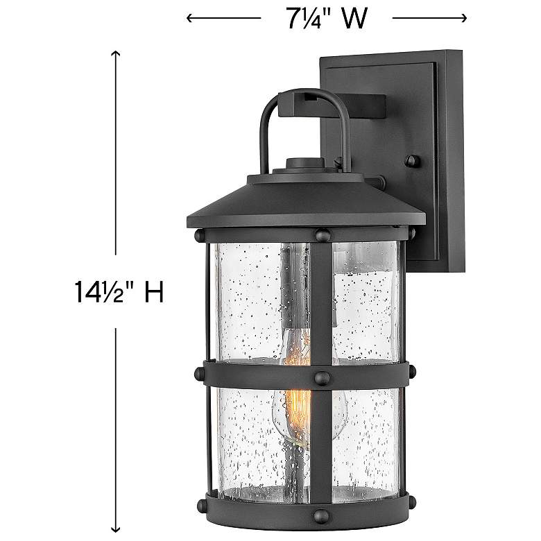 Image 6 Lakehouse 14 1/2" High Black Outdoor Wall Light more views