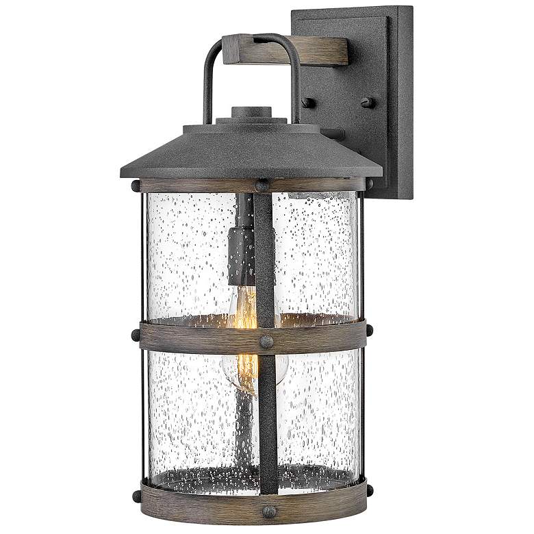 Image 1 Lakehouse 17 1/4" High Aged Zinc Outdoor Wall Light