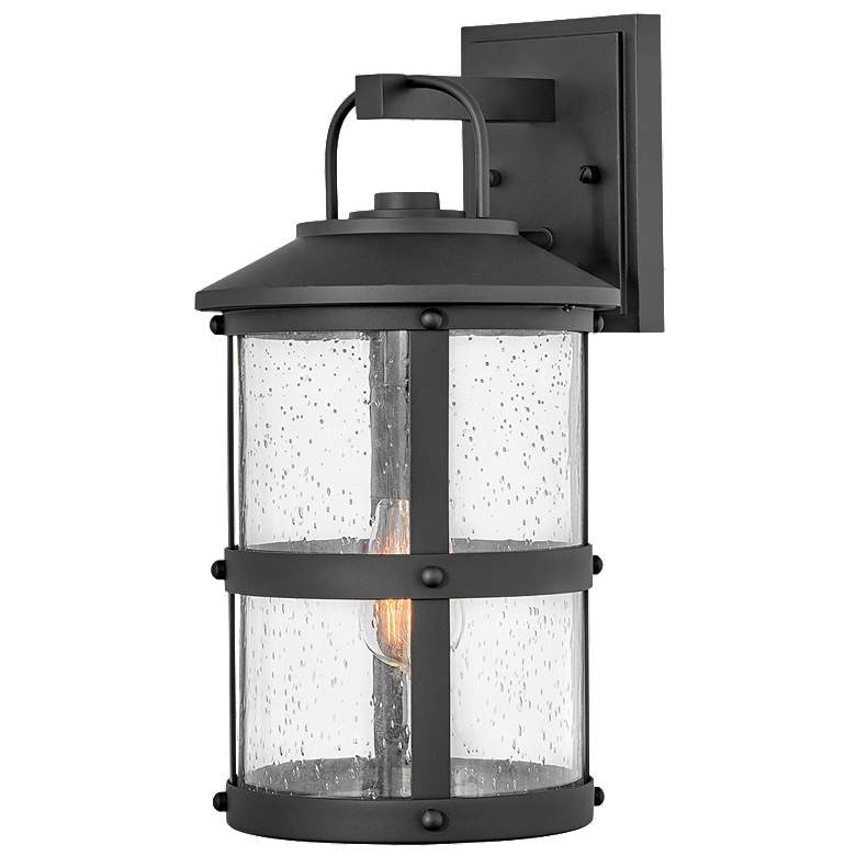 Image 1 Lakehouse 17 1/4" High Black 3W Outdoor Wall Light