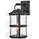 Lakehouse 17 1/4" High Black 5W Outdoor Wall Light