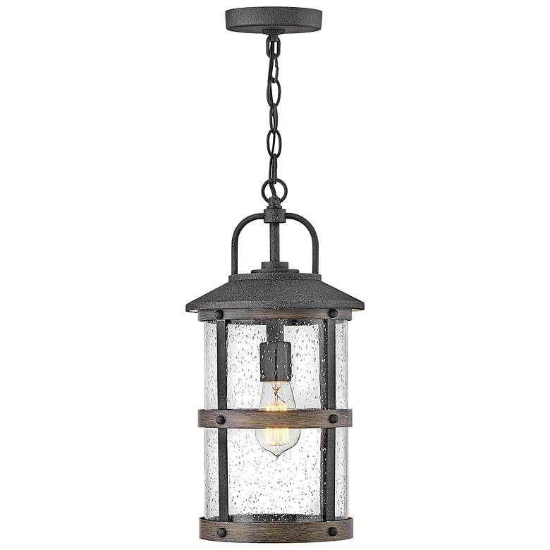 Image 2 Lakehouse 17 3/4" High Aged Zinc 5W Outdoor Hanging Light more views