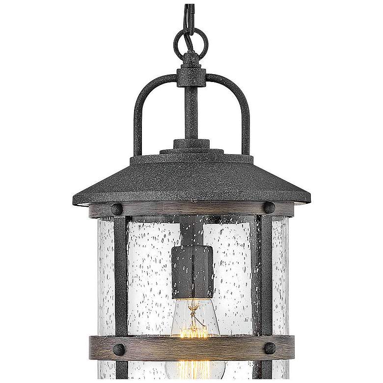 Image 3 Lakehouse 17 3/4" High Aged Zinc 5W Outdoor Hanging Light more views