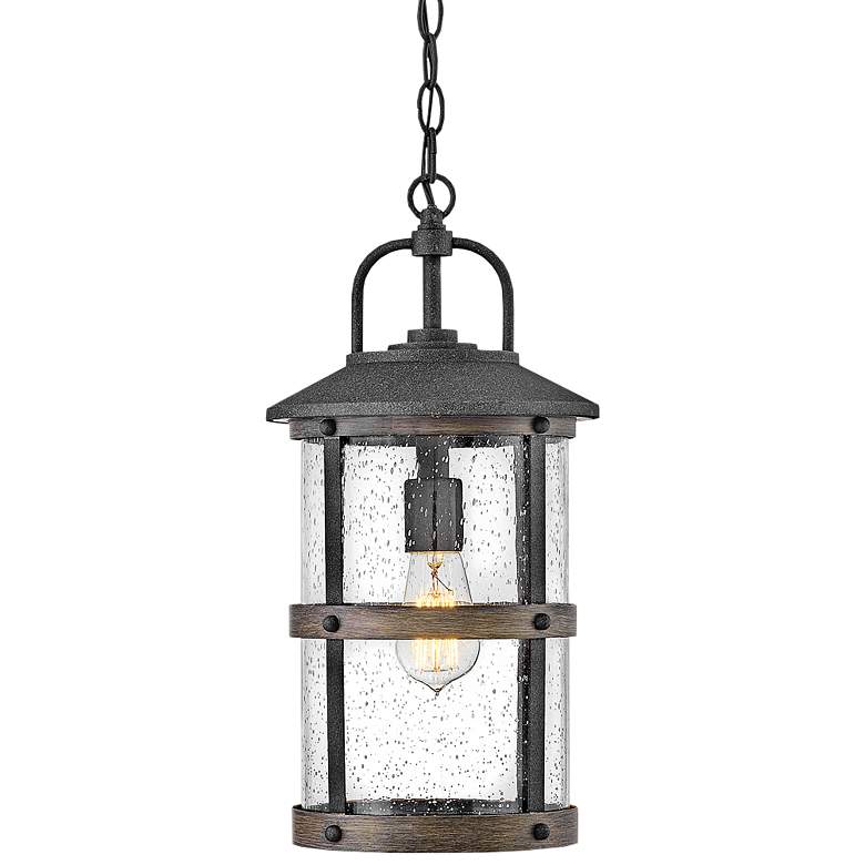 Image 1 Lakehouse 17 3/4" High Aged Zinc LED Outdoor Hanging Light