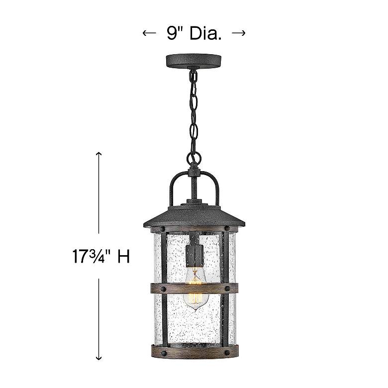 Image 5 Lakehouse 17 3/4" High Aged Zinc LED Outdoor Hanging Light more views