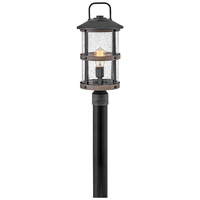 Image 1 Lakehouse 18 3/4" High Aged Zinc 3 Watts Outdoor Post Light