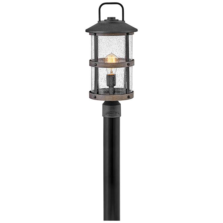 Image 2 Lakehouse 18 3/4" High Aged Zinc 3 Watts Outdoor Post Light more views