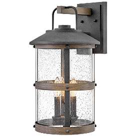 Image1 of Lakehouse 19 3/4" High Aged Zinc Outdoor Wall Light
