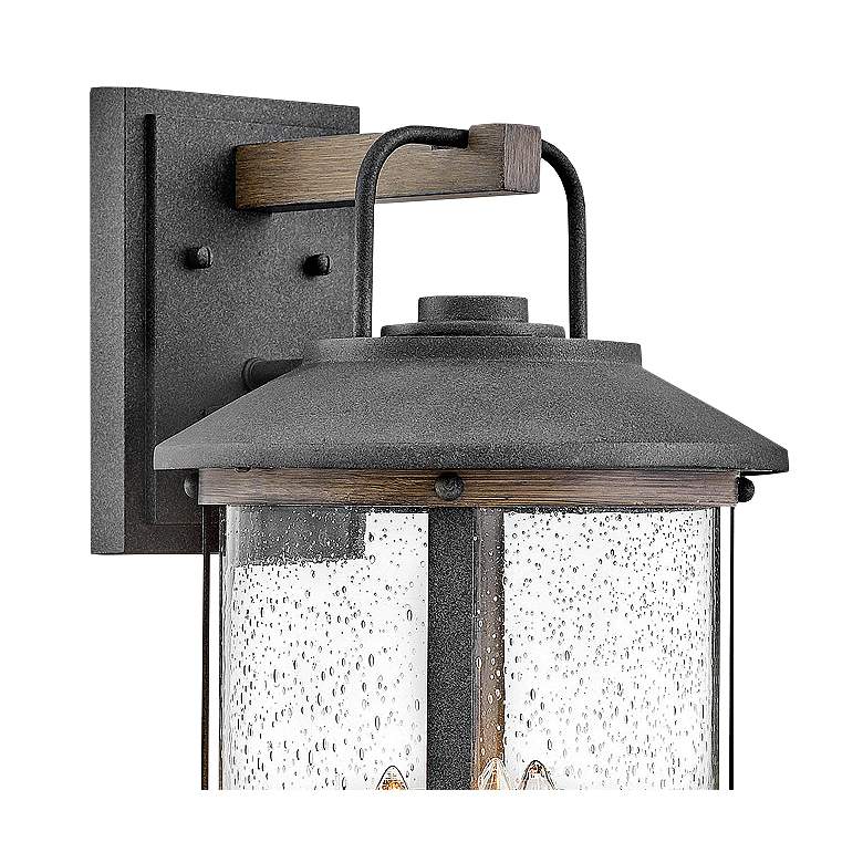 Image 2 Lakehouse 19 3/4"H Aged Zinc 3-Light LED Outdoor Wall Light more views
