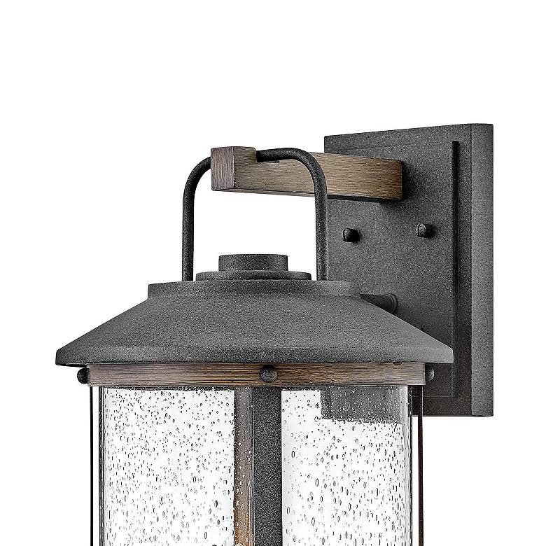 Image 3 Lakehouse 19 3/4"H Aged Zinc 3-Light LED Outdoor Wall Light more views