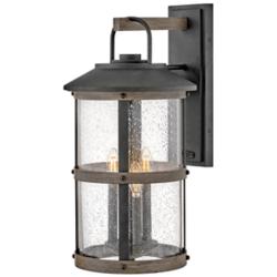 Lakehouse 24" High Aged Zinc and Gray Outdoor Wall Light