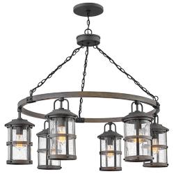 LAKEHOUSE 42" Wide 6-Light Chandelier