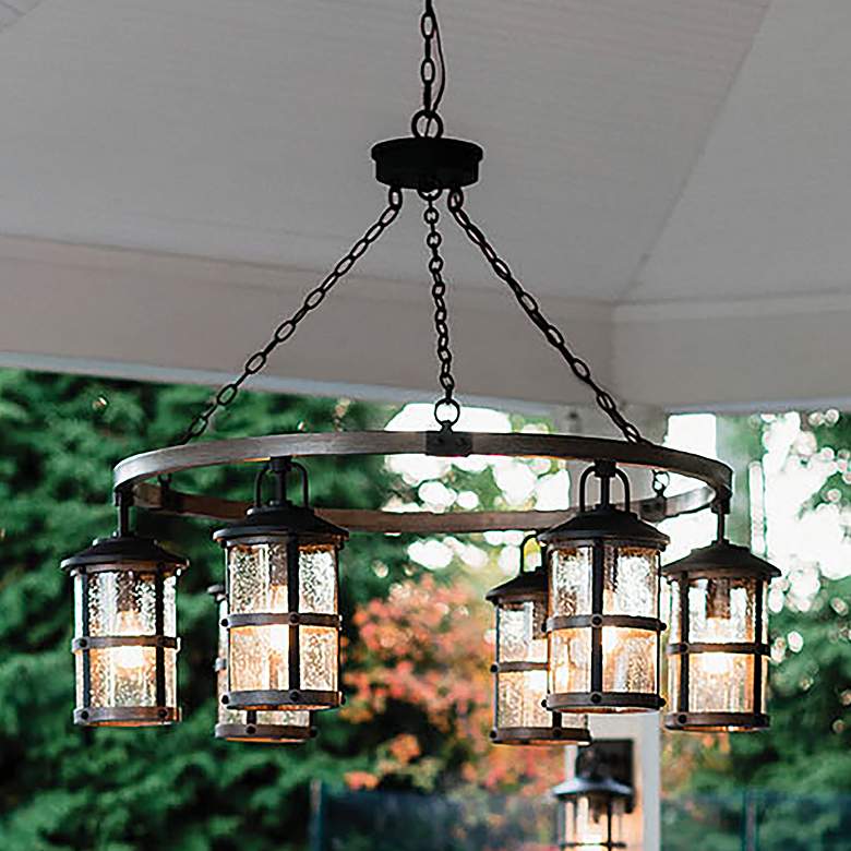 Image 1 LAKEHOUSE 42" Wide 6-Light Chandelier