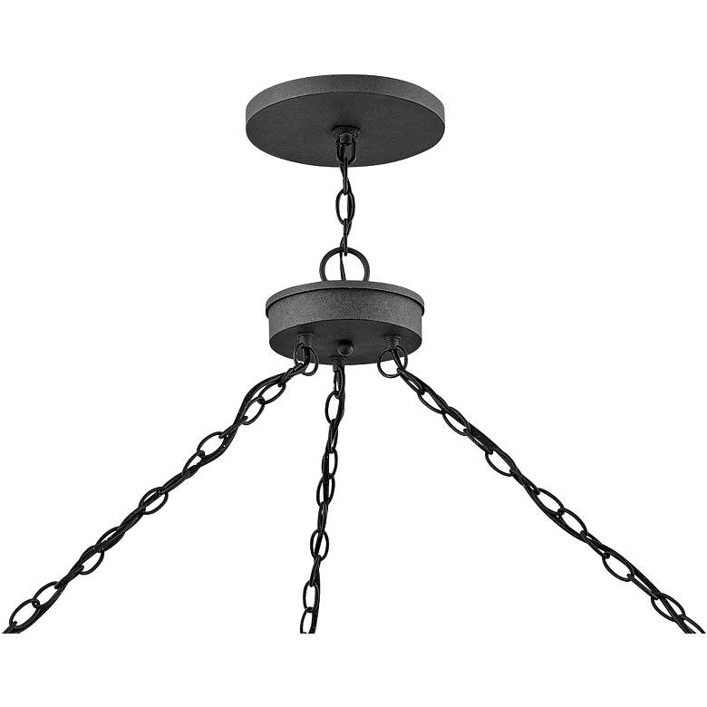 Lakehouse 42&quot; Wide Aged Zinc 6-Light Outdoor Chandelier more views