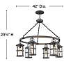 5_Lakehouse Medium Single tier 42" Wide 6-Light Chandelier more views