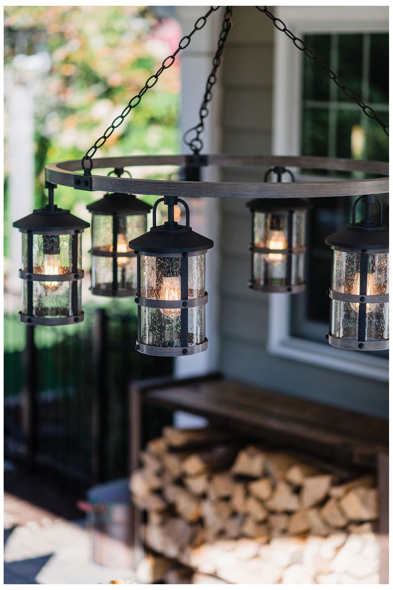 Lakehouse Medium Single tier 42" Wide 6-Light Chandelier