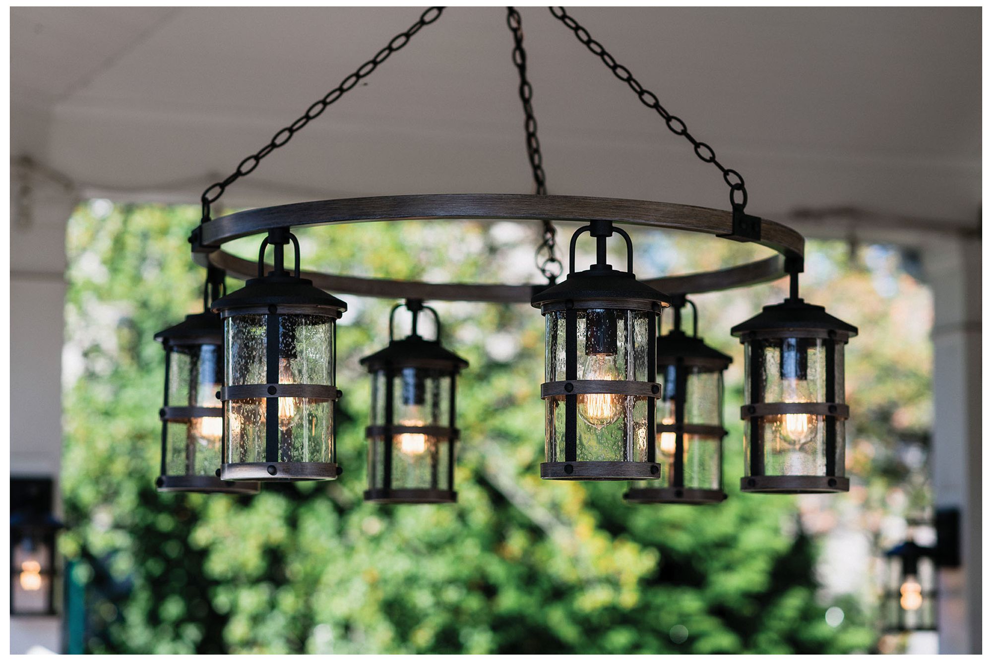 Lakehouse Medium Single tier 42" Wide 6-Light Chandelier