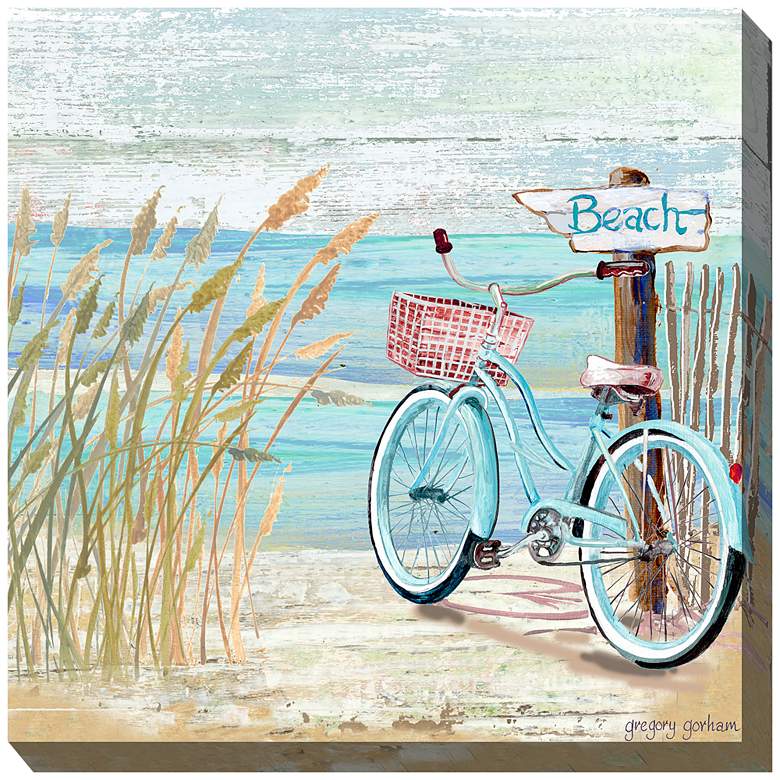 Lakeshore 24&quot; Square All-Weather Outdoor Canvas Wall Art