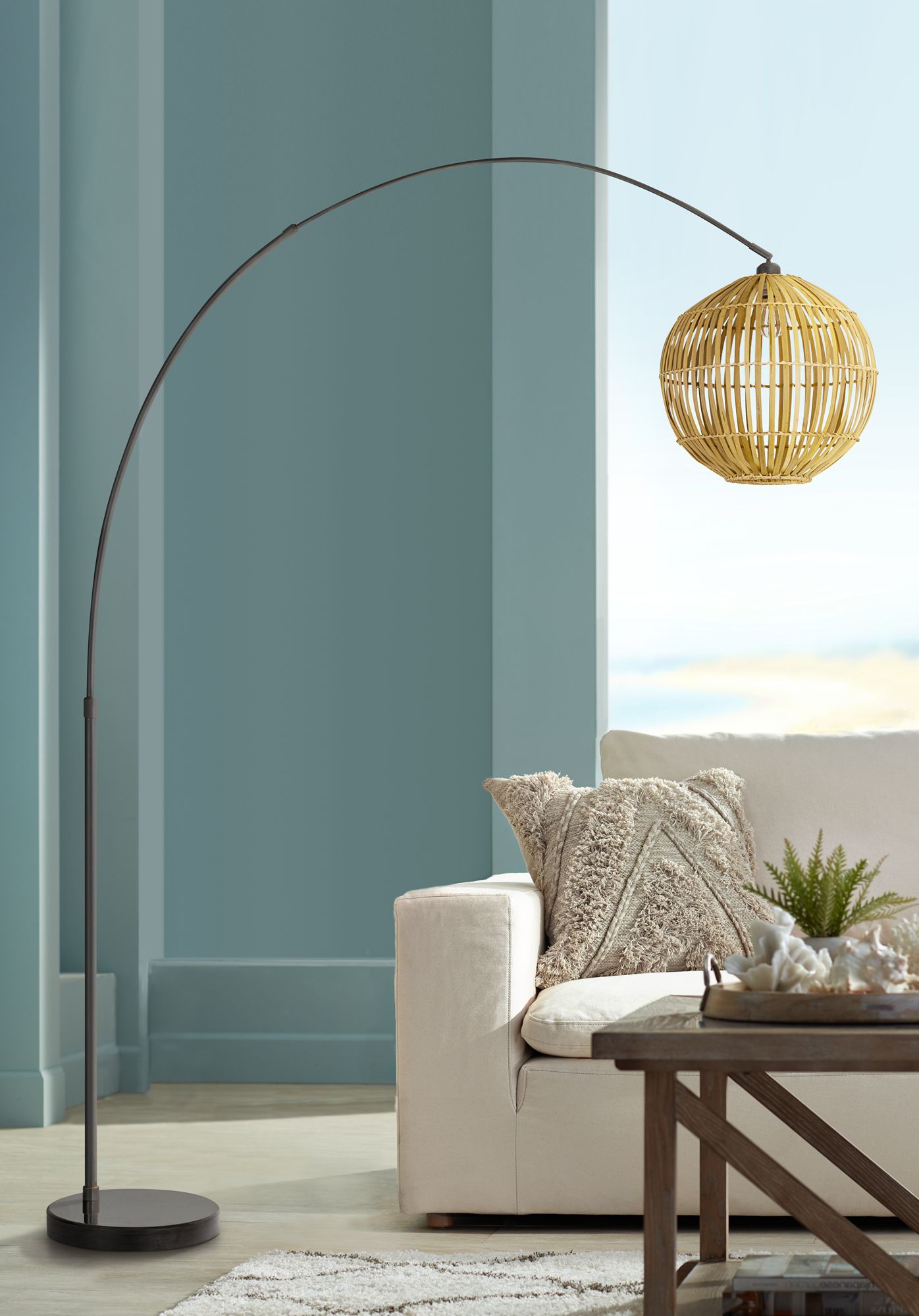 extra tall arc floor lamp