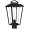Lakeview; 1 Light; Post Lantern; Aged Bronze Finish with Clear Seed Glass