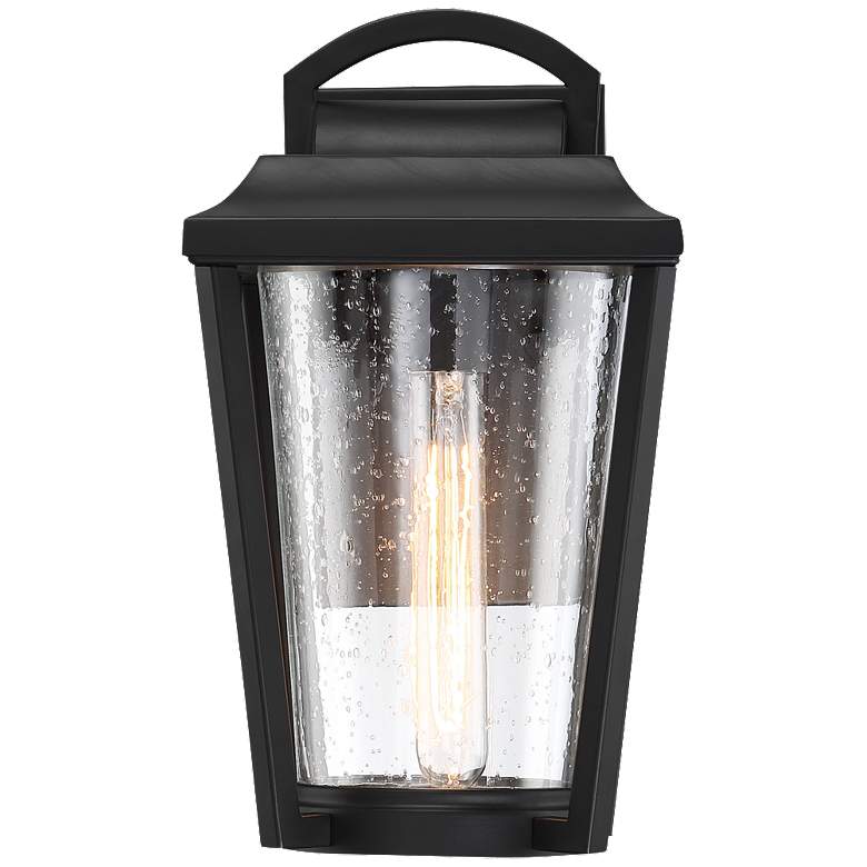 Image 1 Lakeview; 1 Light; Small Lantern; Aged Bronze Finish with Clear Seed Glass