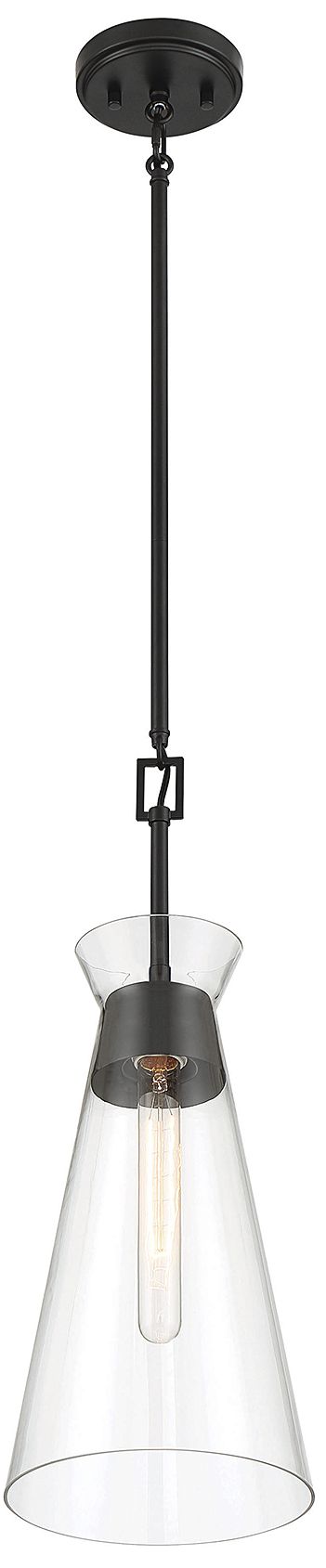 Image 4 Lakewood 1-Light Pendant in Matte Black more views