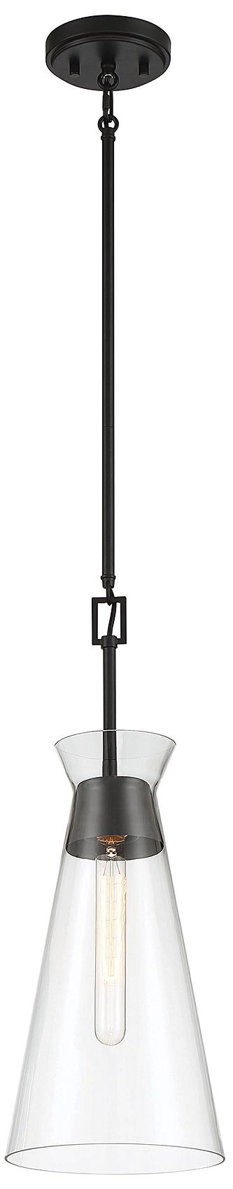 Image 5 Lakewood 1-Light Pendant in Matte Black more views