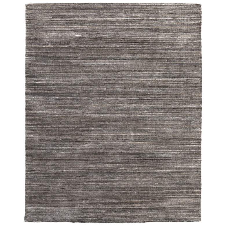 Image 1 Lakewood Modern Solid Hand Woven Black Area Rug 8A23F