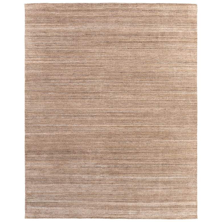 Image 1 Lakewood Modern Solid Hand Woven Tan Area Rug 8A23F