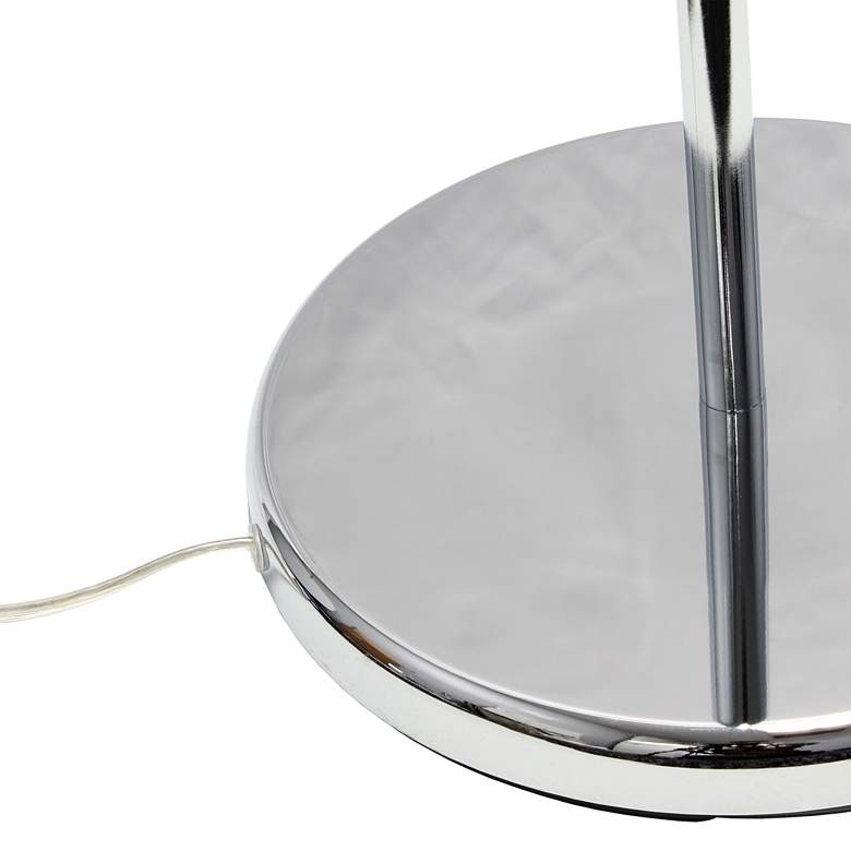 Image 3 Lalia 56" Adjustable Height Clear Glass and Chrome Boom Arm Floor Lamp more views