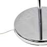 3_Lalia 56" Adjustable Height Clear Glass and Chrome Boom Arm Floor Lamp more views