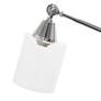 4_Lalia 56" Adjustable Height Clear Glass and Chrome Boom Arm Floor Lamp more views