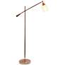 6_Lalia 56" High Clear Glass and Rose Gold Adjustable Floor Lamp more views