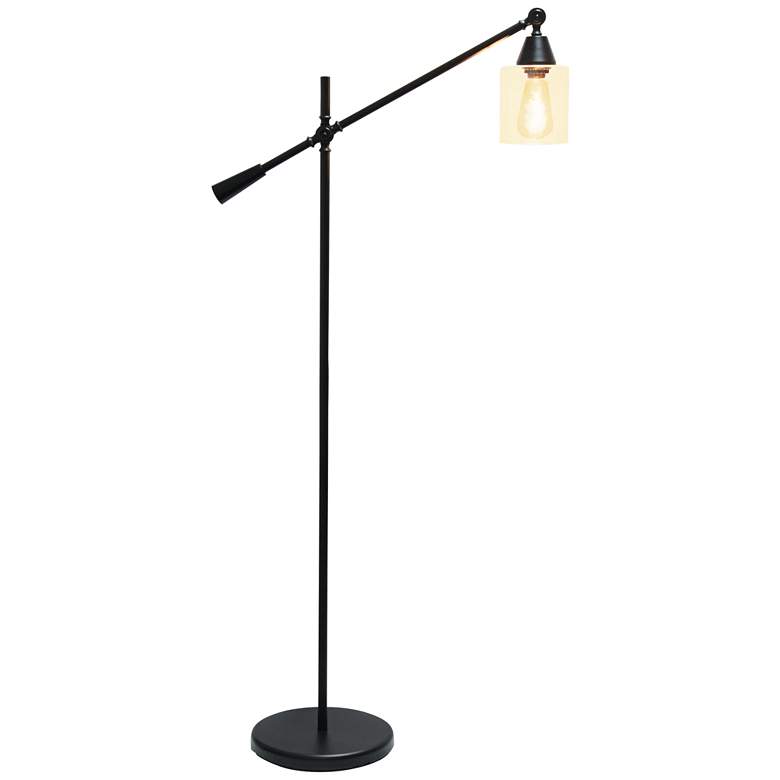 Image 6 Lalia 56" Matte Black Arm Adjustable Floor Lamp more views
