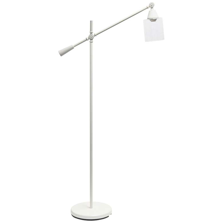 Image 2 Lalia 56 inch Matte White Adjustable Floor Lamp