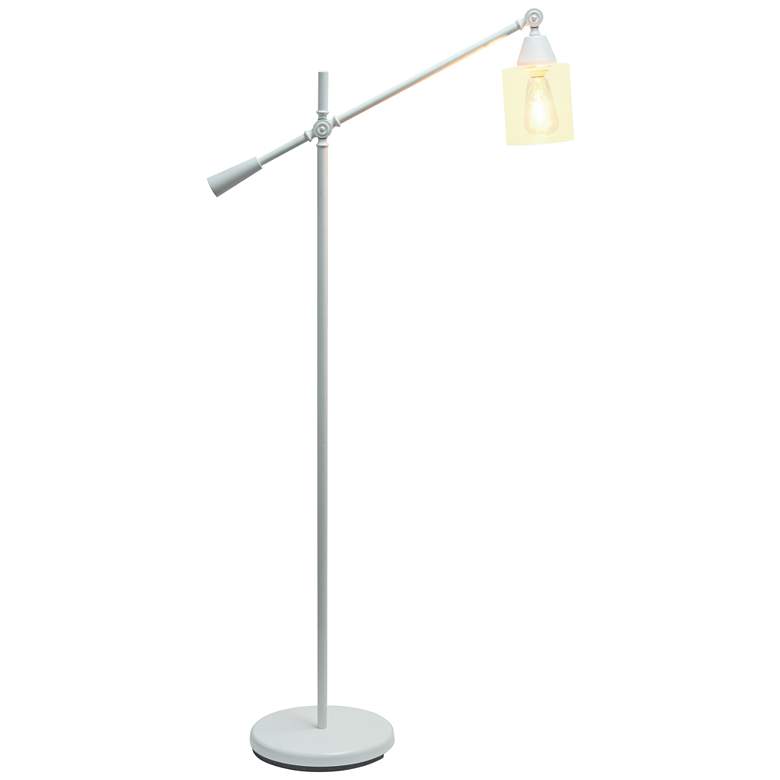 Image 6 Lalia 56" Matte White Adjustable Floor Lamp more views